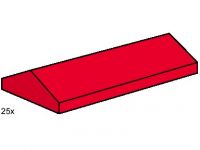 LEGO Bulk Bricks B005 2 x 4 Ridge Roof Tiles, Low Sloped Red