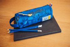 LEGO Gear 5010433 Settlement Pencil Case Little Herschel™ – Abstrakte Steine in Blau